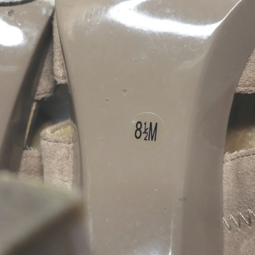 Michael Michael Kors Berkley T Strap Open Toe Suede Sandals Taupe zipper